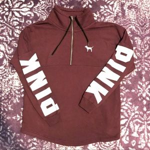 ‼️Victoria’s SecretPINK half zip🍷